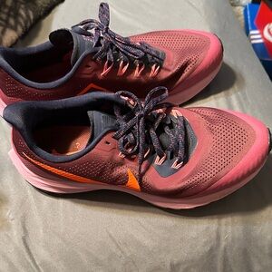 Women's Dynamic Pink and Navy Athletic Shoes